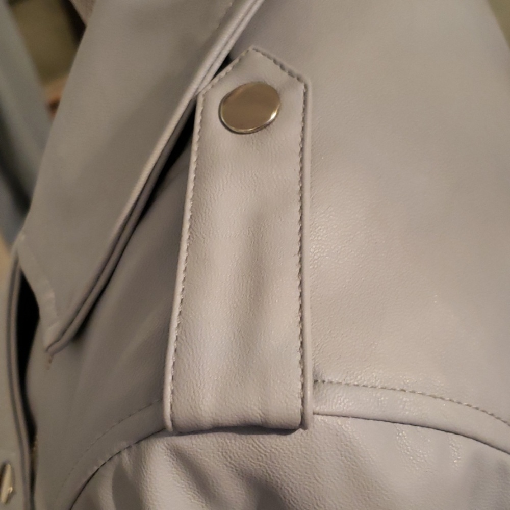 NWOT Faux Leather MOTO Jacket - Picture 5 of 6